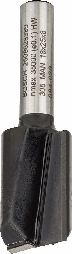 Κοπτικό Ρούτερ Φρέζα Αυλακώσεων Δίκοπη 8mm (D)18.0mm/(L)-24.6mm Σκληρομέταλλο BOSCH