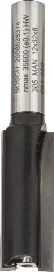 Κοπτικό Ρούτερ Μακριά Φρέζα Αυλακώσεων Δίκοπη 8mm (D)12.0mm/(L)-31.5mm Σκληρομέταλλο BOSCH