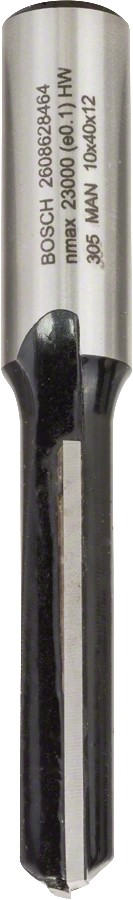 Κοπτικό Ρούτερ Μακριά Φρέζα Αυλακώσεων Δίκοπη 12mm (D)10.0mm/(L)-40.0mm Σκληρομέταλλο BOSCH