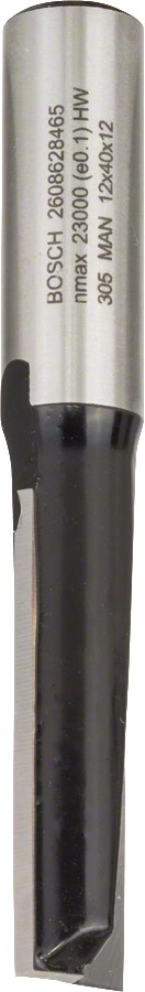 Κοπτικό Ρούτερ Μακριά Φρέζα Αυλακώσεων Δίκοπη 12mm (D)12.0mm/(L)-40.0mm Σκληρομέταλλο BOSCH