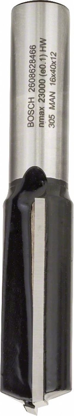 Κοπτικό Ρούτερ Μακριά Φρέζα Αυλακώσεων Δίκοπη 12mm (D)16.0mm/(L)-40.0mm Σκληρομέταλλο BOSCH