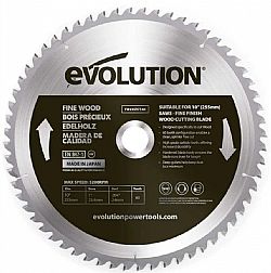 Δίσκος 255mm Ξύλου Καθαρής Κοπής FW255TCT-60 EVOLUTION