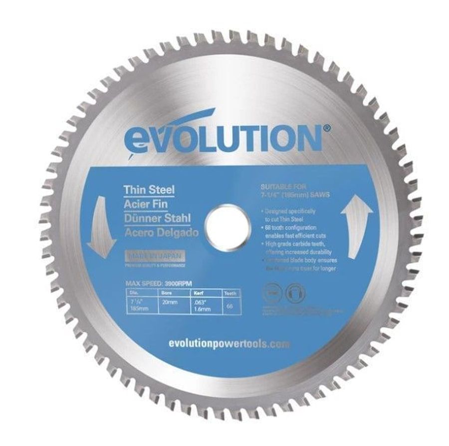 Δίσκος 185mm Χάλυβα Λεπτού Πάχους (≤ 2mm) T185TCT-68MS EVOLUTION