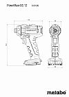 Δραπανοκατσάβιδο Μπαταρίας 12V (2X2.0AH) PowerMaxx BS 12 METABO