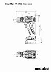 Δραπανοκατσάβιδο Μπαταρίας 12V (2X4.0AH) PowerMaxx BS 12 BL Q METABO