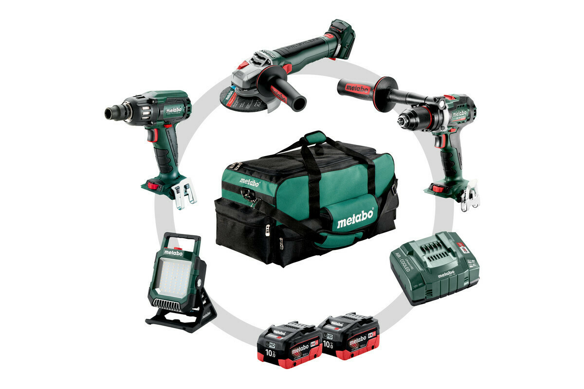 Σέτ Μπαταρίας 4.3.2 BS 18 LTX BL I + SSW 18 LTX 400 BL + WB 18 LT BL 11-125 Q + BSA 18 LED 4000 METABO