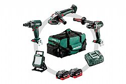 Σέτ Μπαταρίας 4.3.2 BS 18 LTX BL I + SSW 18 LTX 400 BL + WB 18 LT BL 11-125 Q + BSA 18 LED 4000 METABO