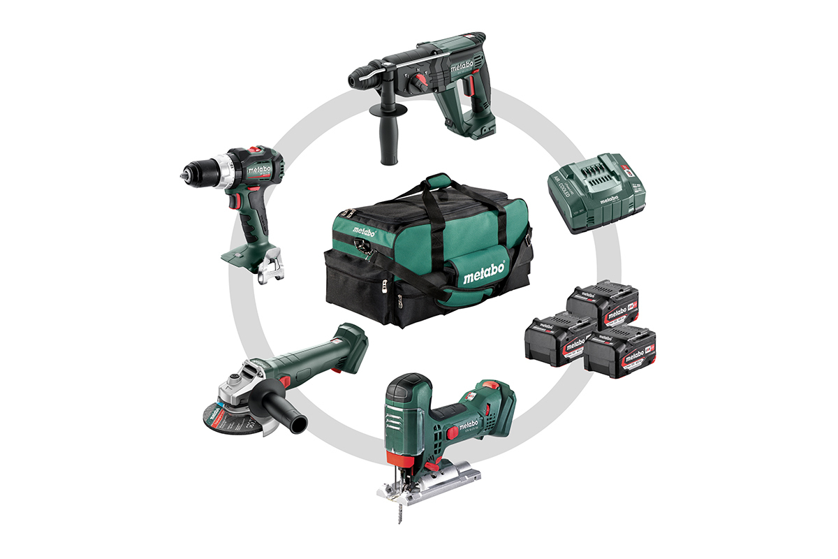 Σέτ Μπαταρίας Combo 4.3 SB 18 LT BL + W 18 L 9-125 Quick + KH 18 LTX 24 + STA 18 LTX 100 METABO