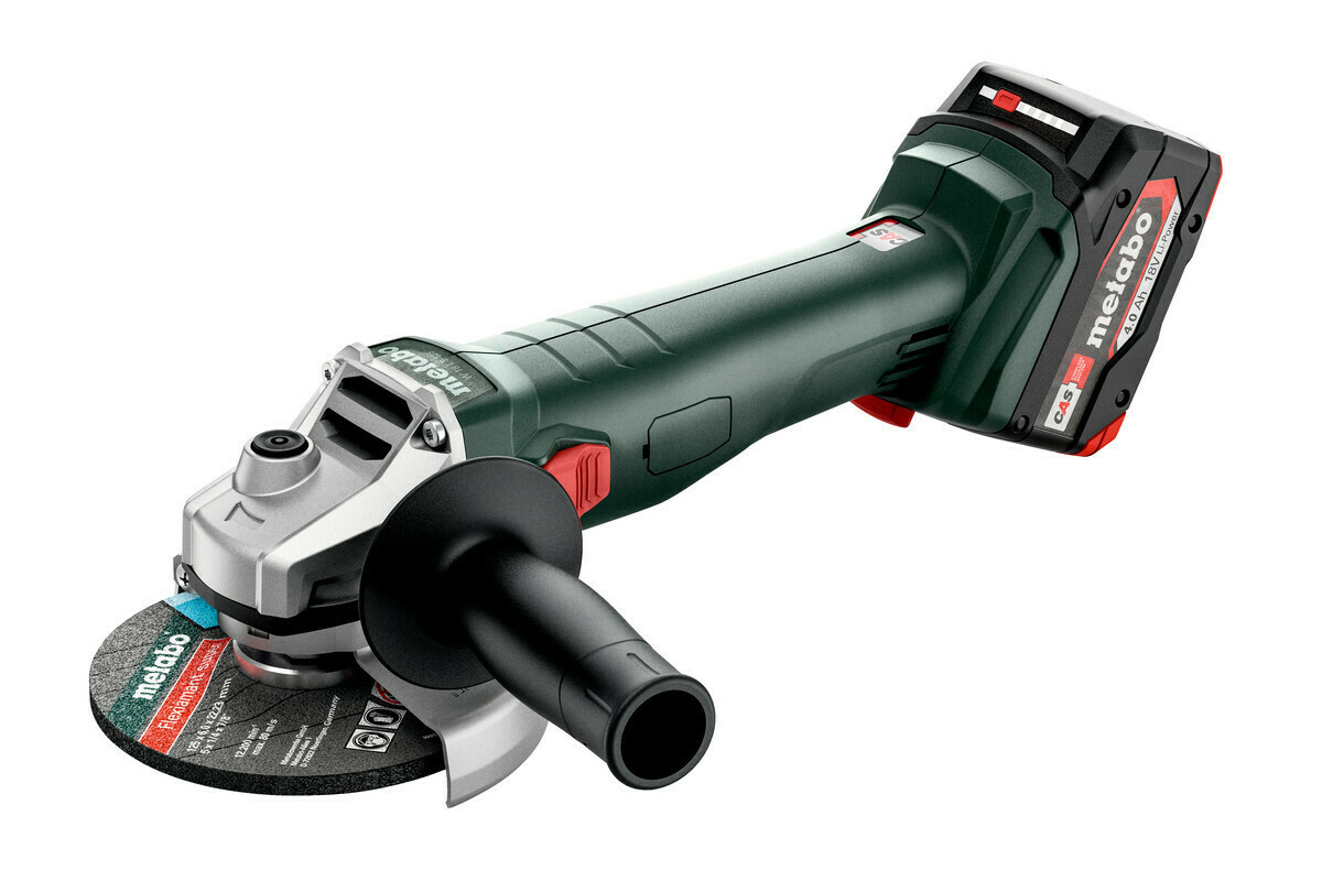 Γωνιακός Τροχός Μπαταρίας 18V (2 X 4.0AH) W 18 L 9-125 METABO