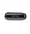 Φορτιστής POWER BANK με 2 Θύρες USB-A Μαύρο 10000mA LUXURY LINE SAS