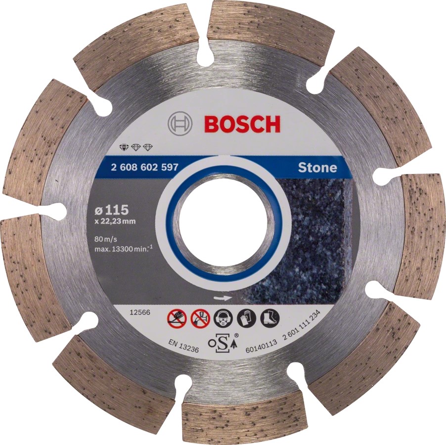 Διαμαντόδισκος Κοπής Standard for Stone 115mm BOSCH