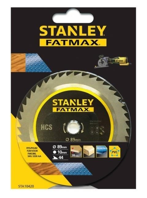 Δίσκος Κοπής για Ξύλο/Μέταλλο 89mm STA10420 STANLEY