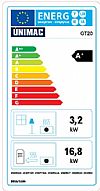 UNIMAC GT20 Σόμπα Pellet 20kW, Διπλού Κοχλία για Καλοριφέρ