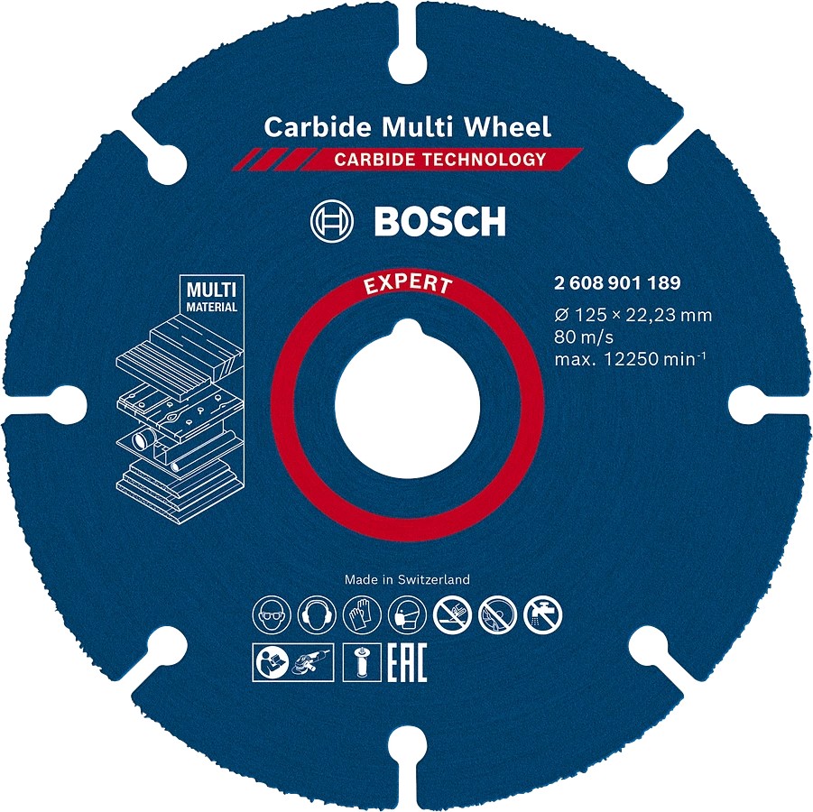 Δίσκος Κοπής 125mm EXPERT Carbide Multi Wheel BOSCH