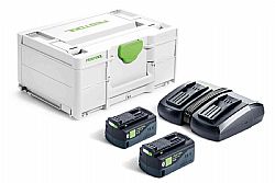 Σέτ Μπαταρίες Λιθίου και Φορτιστή SYS 18V 2x5,0/TCL 6 DUO FESTOOL