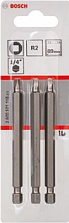 Κατσαβιδόλαμα Extra Hard Robertson R2 Χ 89mm (3Tεμ.) BOSCH