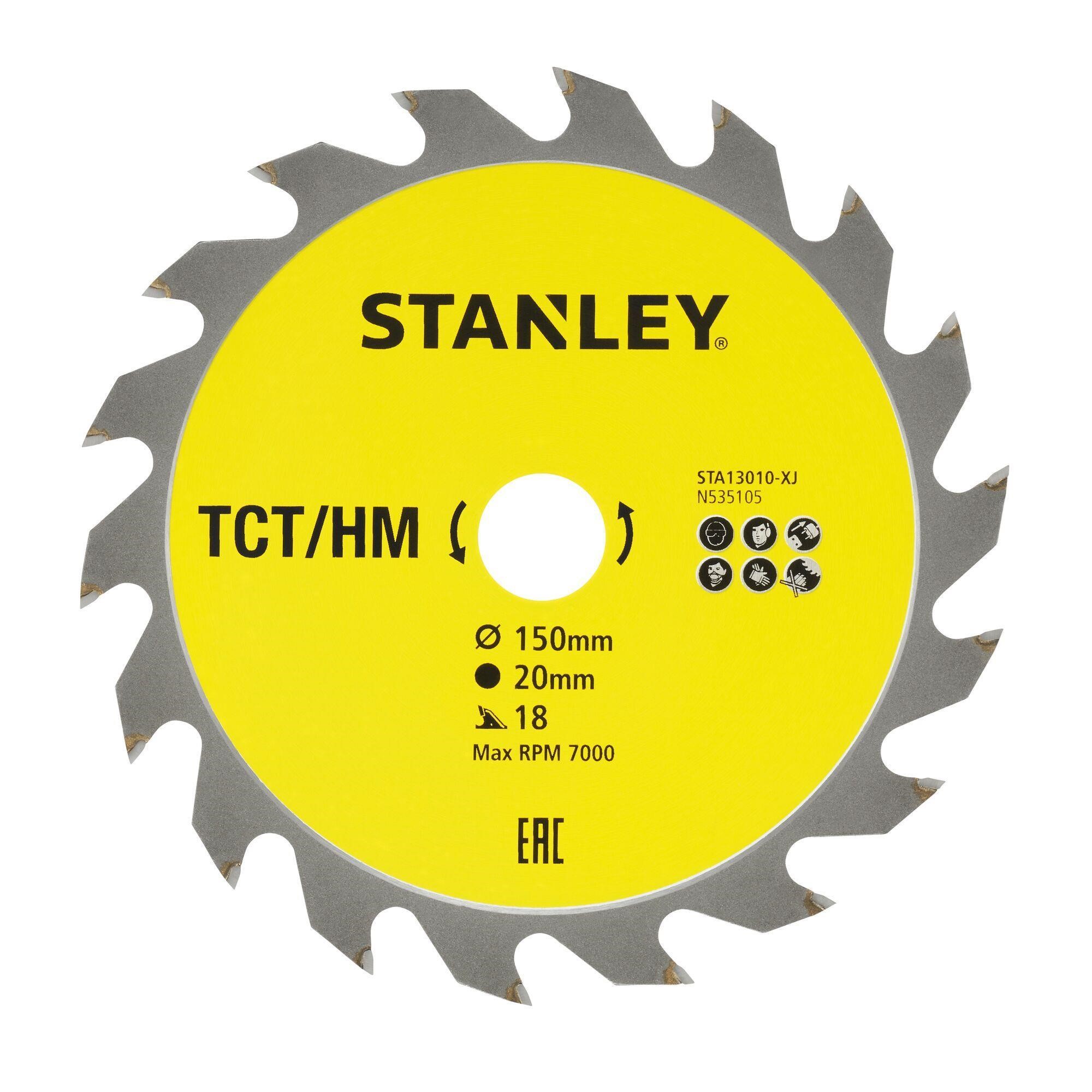 Δίσκος Ξύλου Διαμαντέ 150mm Χ 20mm X 18Δ STANLEY