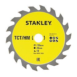 Δίσκος Ξύλου Διαμαντέ 150mm Χ 20mm X 18Δ STANLEY