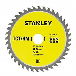 Δίσκος Ξύλου Διαμαντέ 190mm Χ 30mm X 40Δ STANLEY