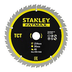 Δίσκος Ξύλου Διαμαντέ 254mm Χ 30mm X 40Δ FATMAX STANLEY 