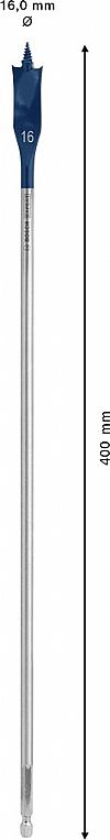 Φρεζοτρύπανο Ξύλου 16mm X 400mm EXPERT Self Cut Speed BOSCH