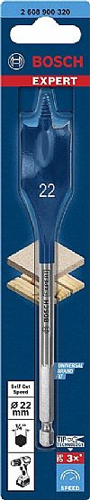 Φρεζοτρύπανο Ξύλου 22mm X 152mm EXPERT Self Cut Speed BOSCH