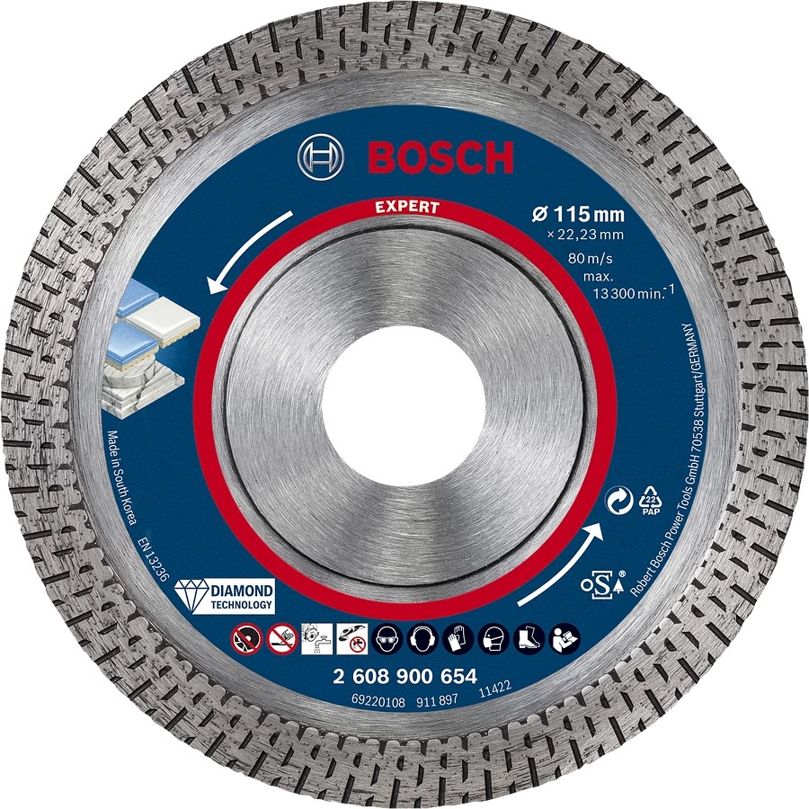 Διαμαντόδισκος Κοπής EXPERT HardCeramic 115 x 22,23 x 1,4 x 10mm BOSCH