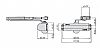 Μηχανισμός επαναφοράς πόρτας (Σούστα) Aσημί MERONI DC130NA