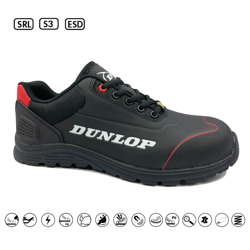 DUNLOP Ελαφρύ παπούτσι ασφαλείας S3 ΜΑΤΤ Μαύρο