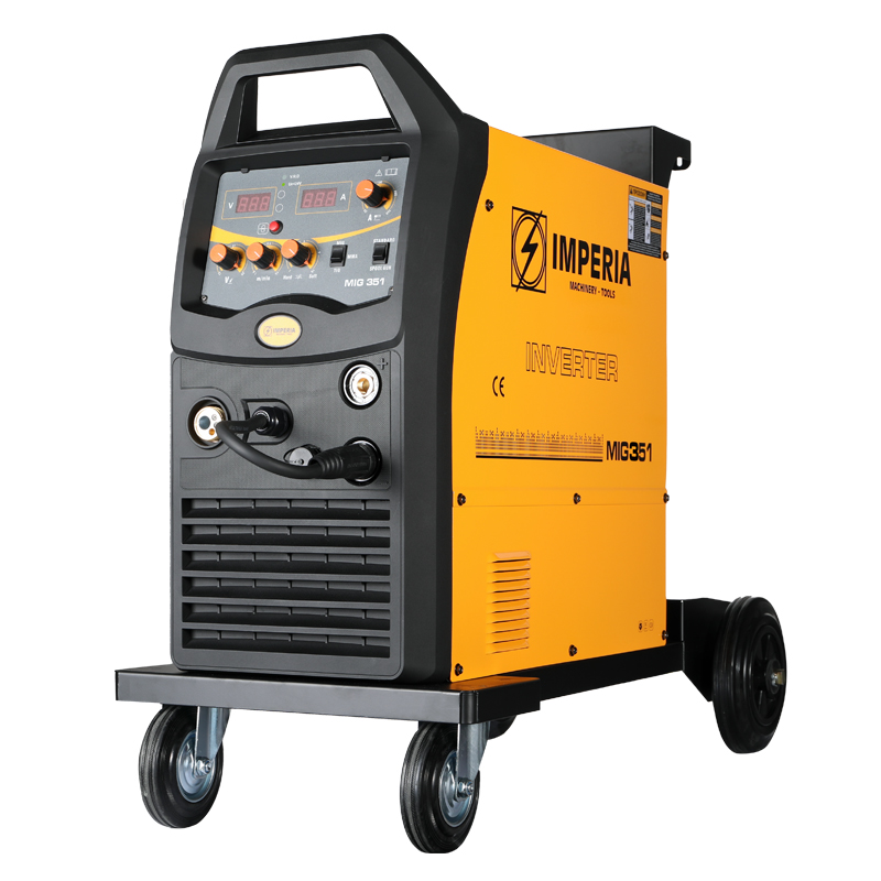 IMPERIA MIG 351 Ηλεκτροσυγκόλληση Inverter Σύρματος με Δυνατότητα 3 Τύπων Συγκόλλησης MIG, ΜΜΑ, LIFT TIG Τροχήλατη