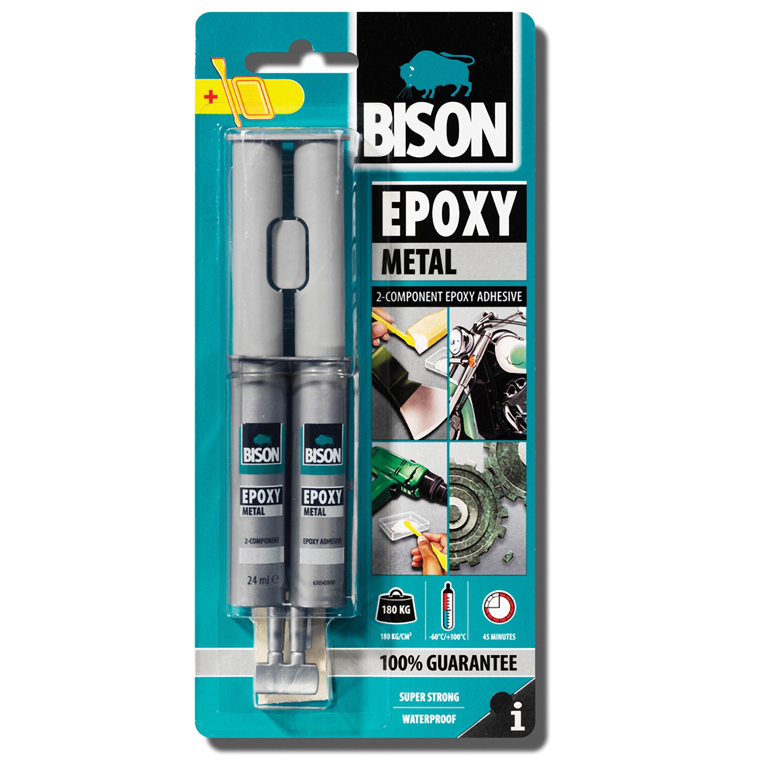 BISON Εποξική Κόλλα Epoxy Metal για μέταλλο 24ml 