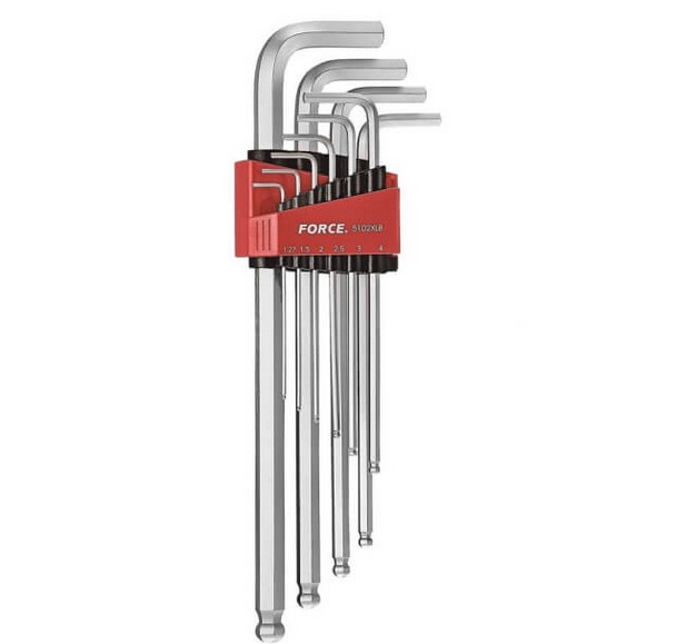 FORCE 5102XLB Σετ 10 Κλειδιά ʼλλεν Μπίλιας Extra Μακριά 