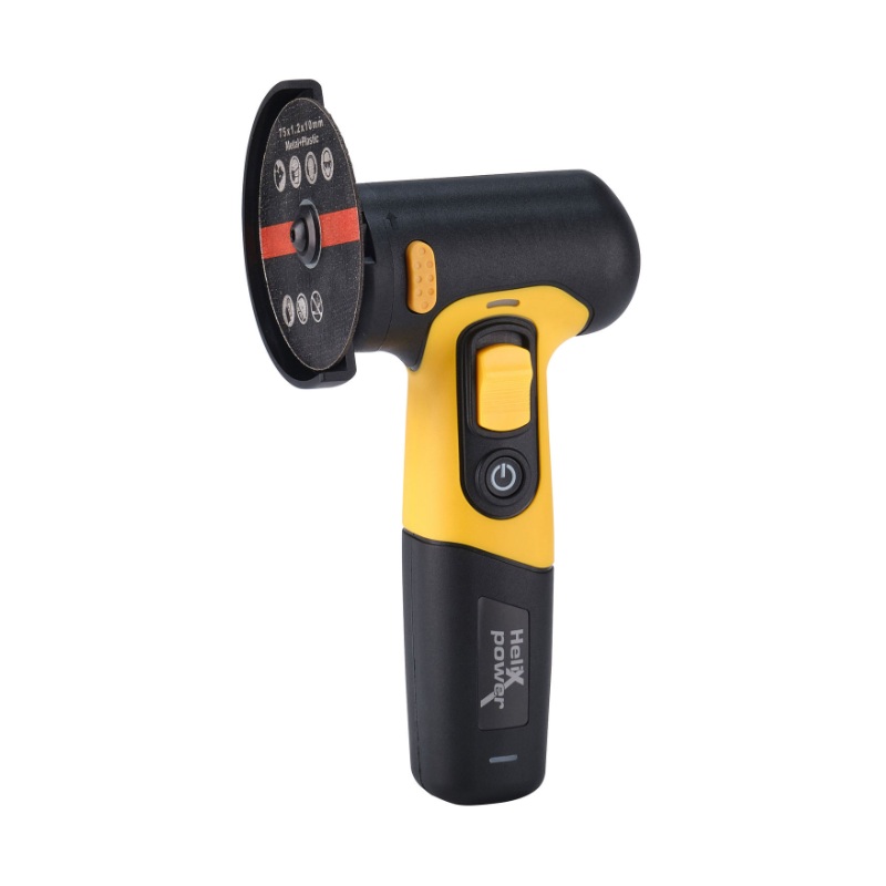 HELIXPOWER Γωνιακός Τροχός ΜΙΝΙ ΕΠ/ΝΟΣ 7,2V Li 2000mAh Σετ Δίσκοι 7ΤΜΧ 