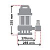 KRAFT Βυθιζόμενη Αντλία Ακαθάρτων υδάτων INOX 1100W