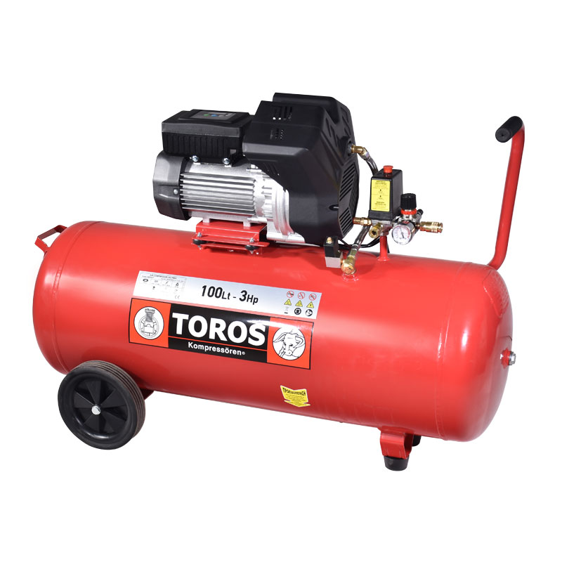TOROS Αεροσυμπιεστής 100lt,3Hp, Oil Free, Inverter P.M. V.F. Motor
