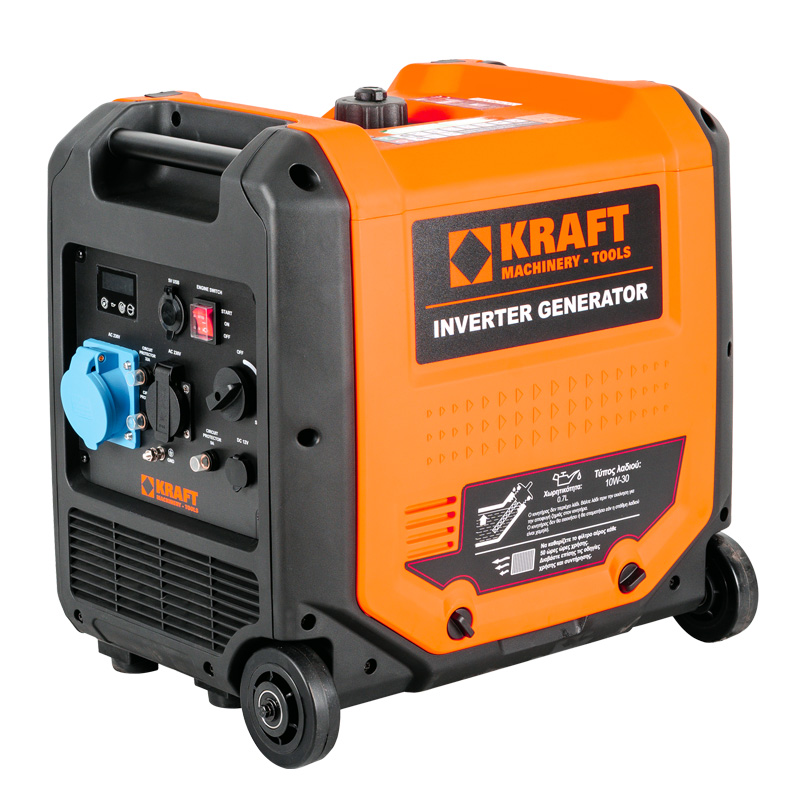KRAFT SC 4500i Αθόρυβη Γεννήτρια Inverter Βενζίνης κλειστού τύπου, τετράχρονη με μίζα 4000W KRAFT SC 4500i Αθόρυβη Γεννήτρια Inverter Βενζίνης κλειστού τύπου, τετράχρονη με μίζα 4000W