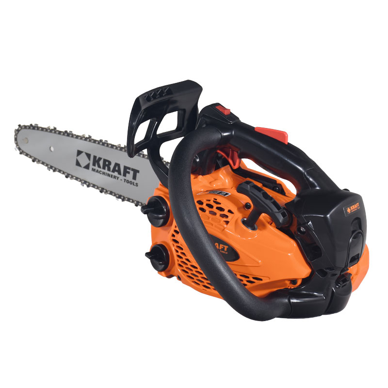 KRAFT Χαμηλού Βάρους 2.5kg κλαδευτικό Αλυσοπρίονο Βενζίνης 25cc, 1,1 HP με Λάμα Carving 25cm KRAFT Χαμηλού Βάρους 2.5kg κλαδευτικό Αλυσοπρίονο Βενζίνης 25cc, 1,1 HP με Λάμα Carving 25cm