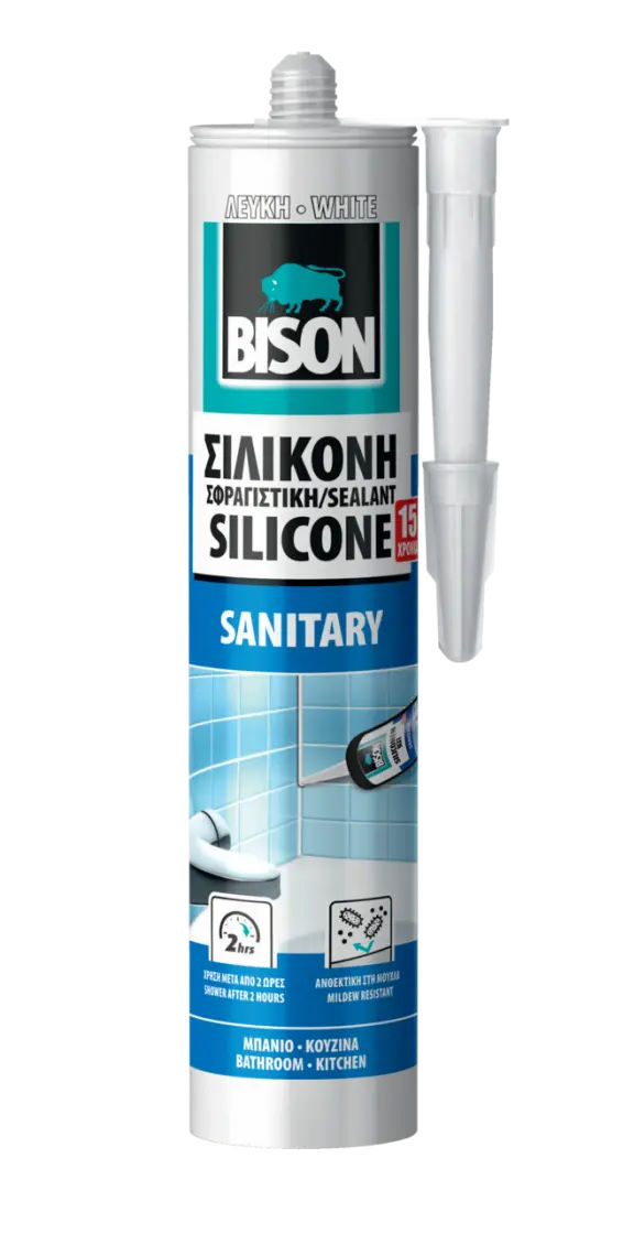 BISON Αντιμουχλική Σιλικόνη Λευκή 280ml