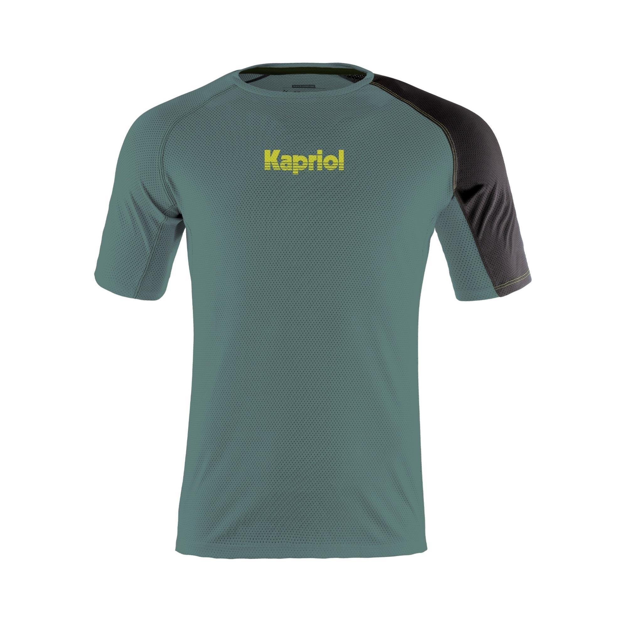 KAPRIOL Μπλούζα T-Shirt Quickdry (γρήγορο στέγνωμα) μαύρη - πράσινη KAPRIOL Μπλούζα T-Shirt Quickdry (γρήγορο στέγνωμα) μαύρη - πράσινη