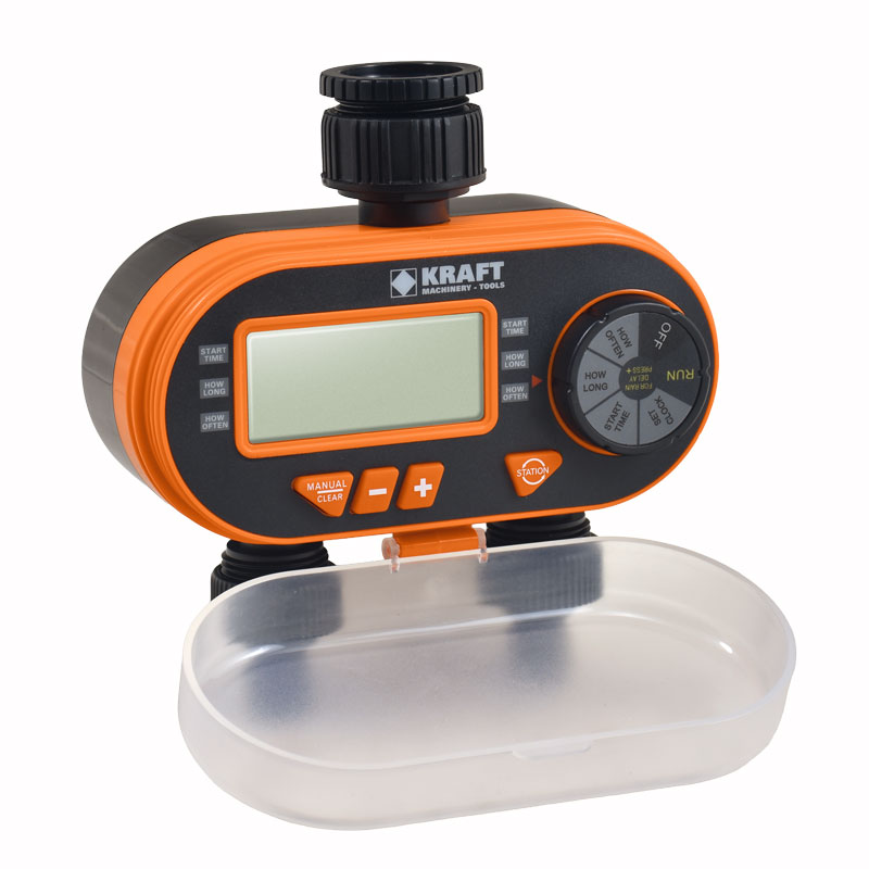 KRAFT Αυτόματος Προγραμματιστής Ποτίσματος 2 εξόδων με οθόνη LCD
