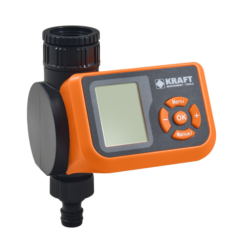 KRAFT Ηλεκτρονικός Προγραμματιστής Αυτόματου Ποτίσματος με μπαταρία 1x9V και οθόνη LCD