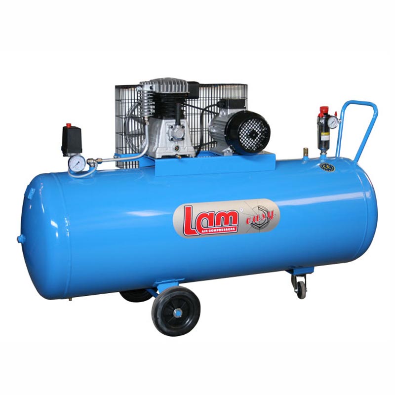 LAM EASY LINE Τροχήλατος Τριφασικός Αεροσυμπιεστής 380V με Ιμάντα 270lt 4hp 