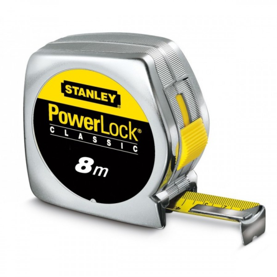 Μετροταινία 8m PowerLock 0-33-198 STANLEY