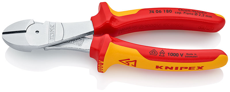 Πλαγιοκόφτης 180mm Ατσαλοσύρματος 7406180 KNIPEX