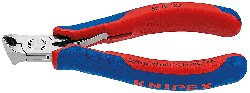 Εμπροσθοκόφτης 120mm Λοξός Ηλεκτρονικών 6212120 KNIPEX