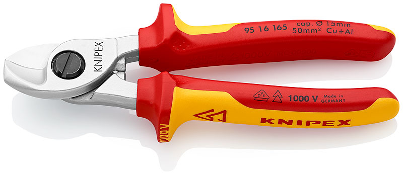 Κόφτης 165mm Καλωδίων 1000V 9516165 KNIPEX