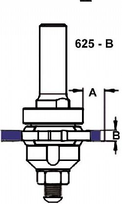 Ρυθμιζόμενη Πατούρα 625Β Κοπτικά Ρούτερ