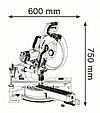 Σταθερό Φαλτσοπρίονο Radial 1800W GCM 12 SDE BOSCH