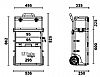 Τρόλεϊ Εργαλείων με Δύο Στοιχεία C41S-4100H BETA