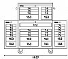 Εργαλειοφορέας Τρόλεϊ με 25 Συρτάρια, Αποτελούμενο από 1 Τρόλεϊ C38, 2 Πλευρικές Εργαλειοθήκες C38L και 1 Εργαλειοθήκη C38T με Διαμέρισμα Επάνω C38C BETA